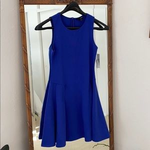 Aqua Royal Blue Fit n Flare Dress NWT